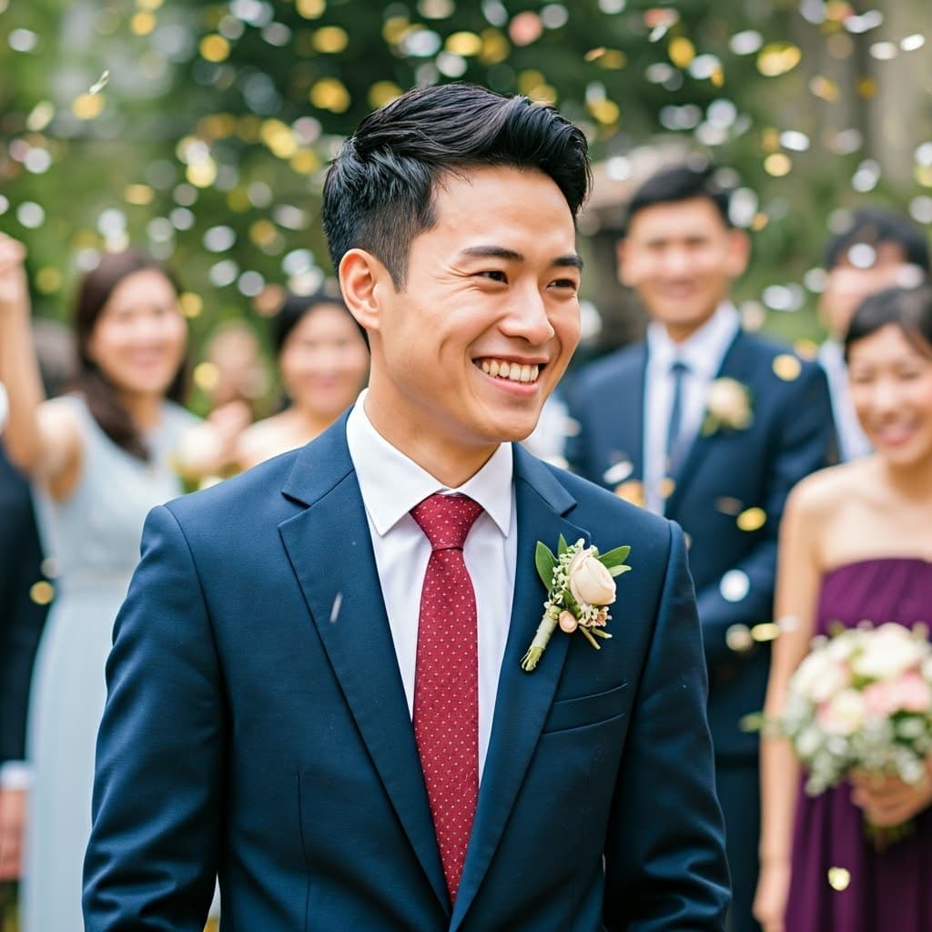 A Malaysian man gained confidence and a perfect marriage after wearing the hair system